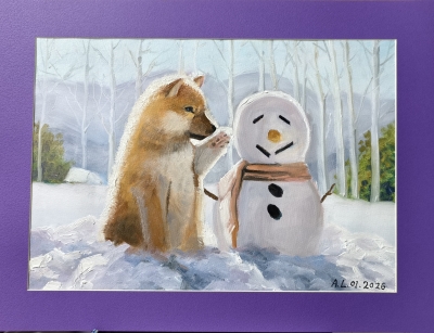 兩個小可愛-12-x-16-油畫