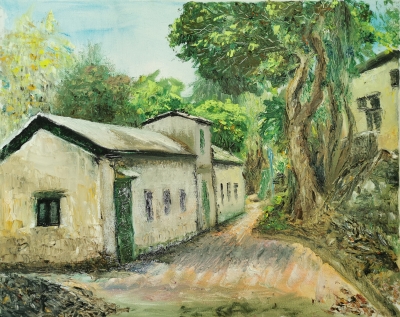 美孚九華徑新村-2025-布本油彩-40x50cm