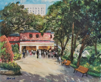 香港公園紅棉道婚姻註冊處-40x50cm-2024-3