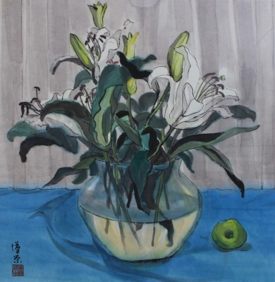 百合青蘋果  Lilies & Green Apple 80x80