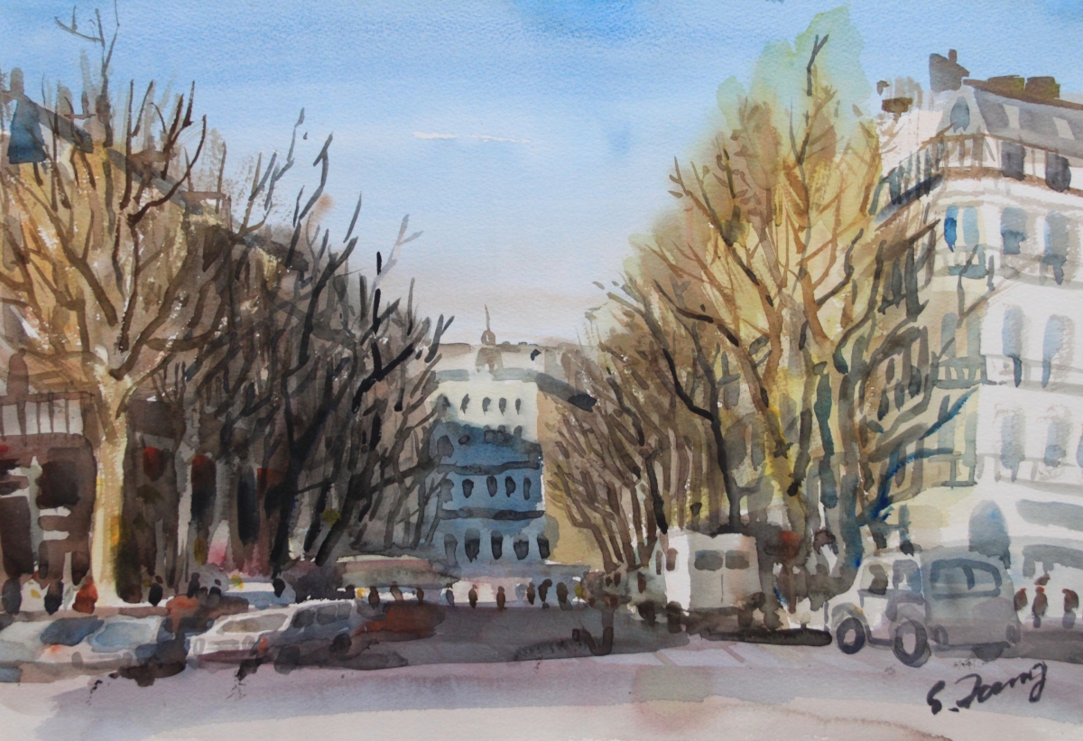 巴黎晨㬢 Paris Morning  60x40