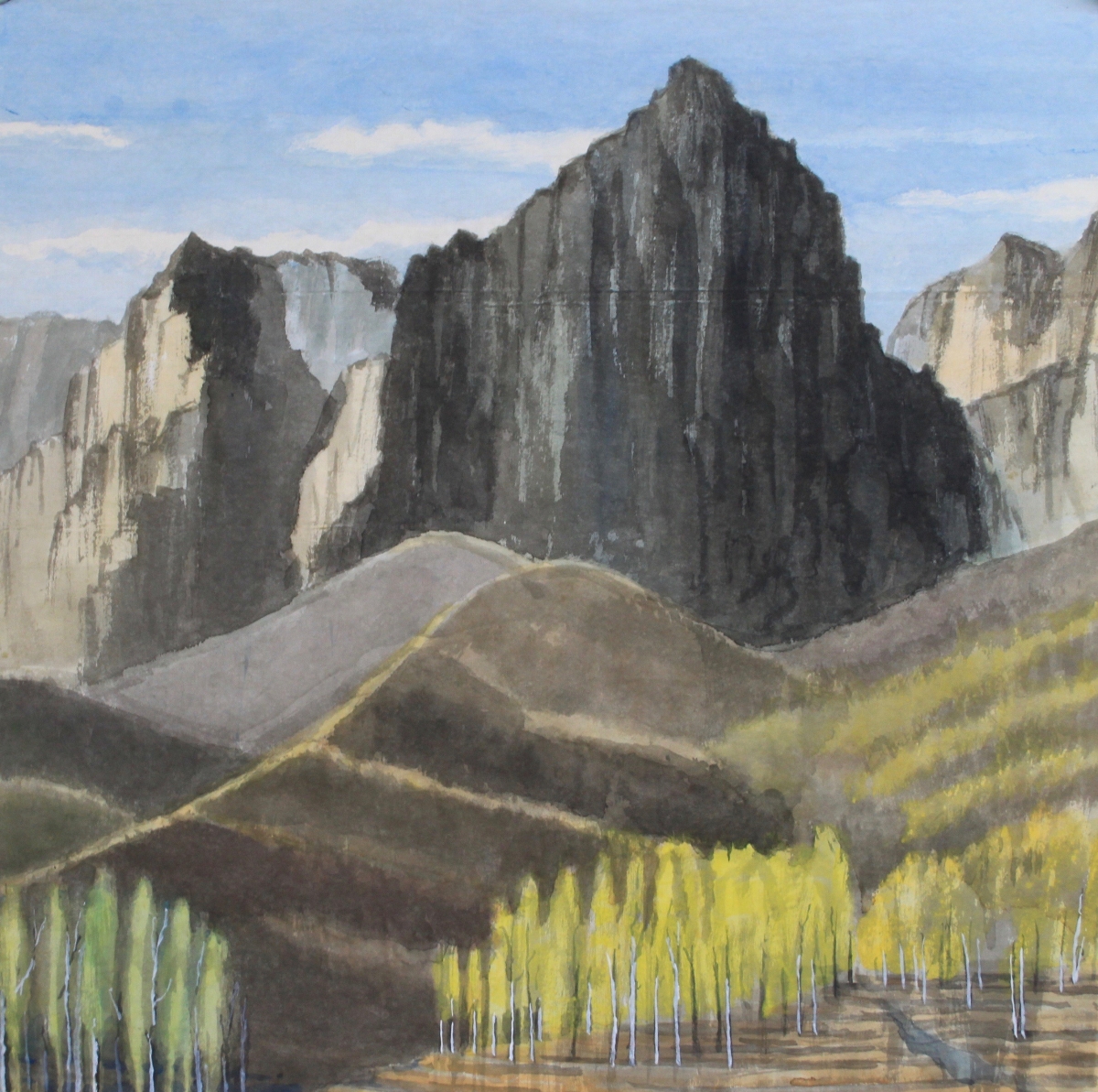 太行山脈  Taihang Mountain Range, Shanxi   80x80