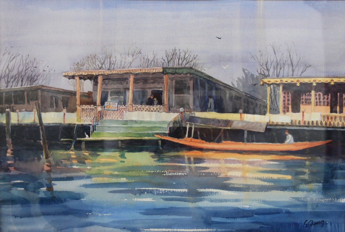 Boat House Kashmir 80x50