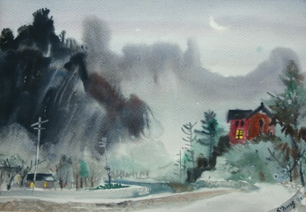 張家界之晨   Zhangjiajie at Dawn  35x25