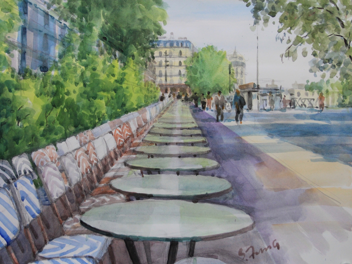 Parisian Side Walk Cafe 80x50