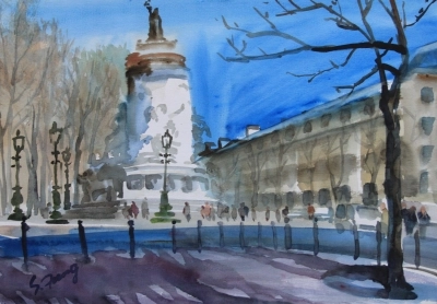 Place de la Rpublique Paris60x40