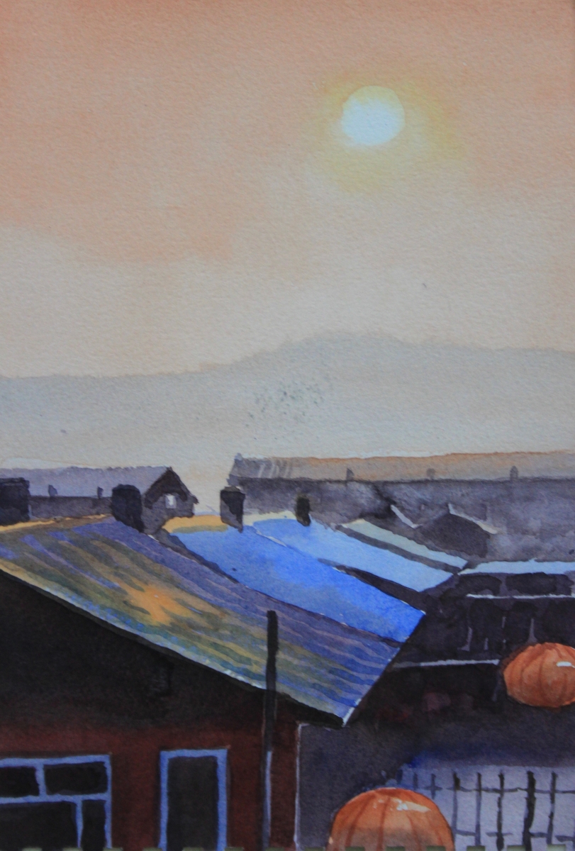 Sunrise at Mohe Heilongjiang 20x30